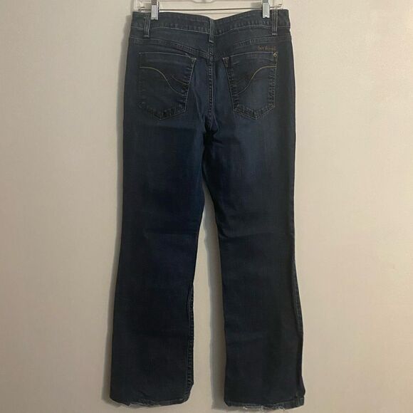 DKNY SOHO distressed boot cut 5 pocket jeans, size 12 - Picture 2 of 3
